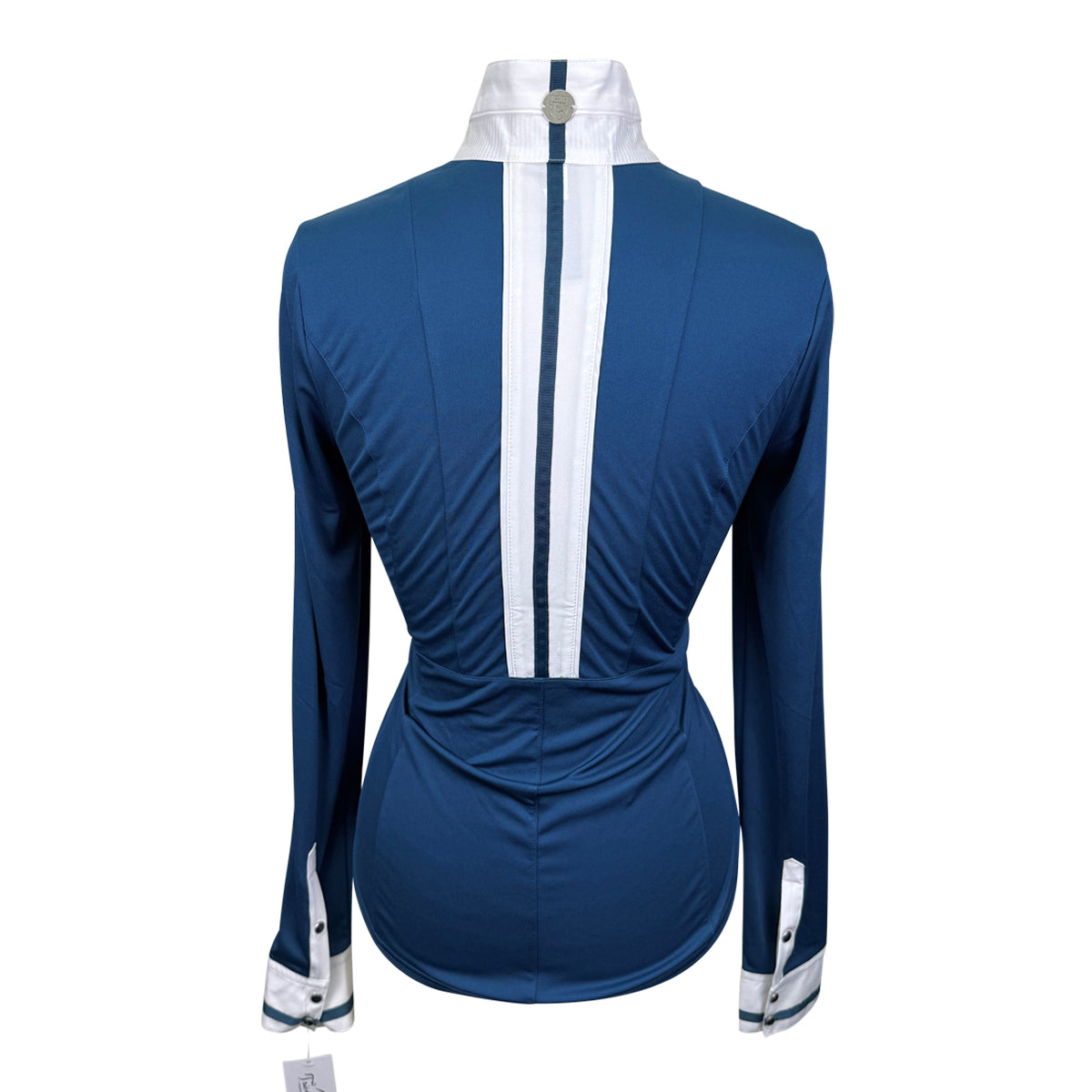 Asmar Equestrian Pleated Show Shirt in Ocean