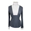 Asmar Equestrian Long Sleeve Show Shirt in Grey