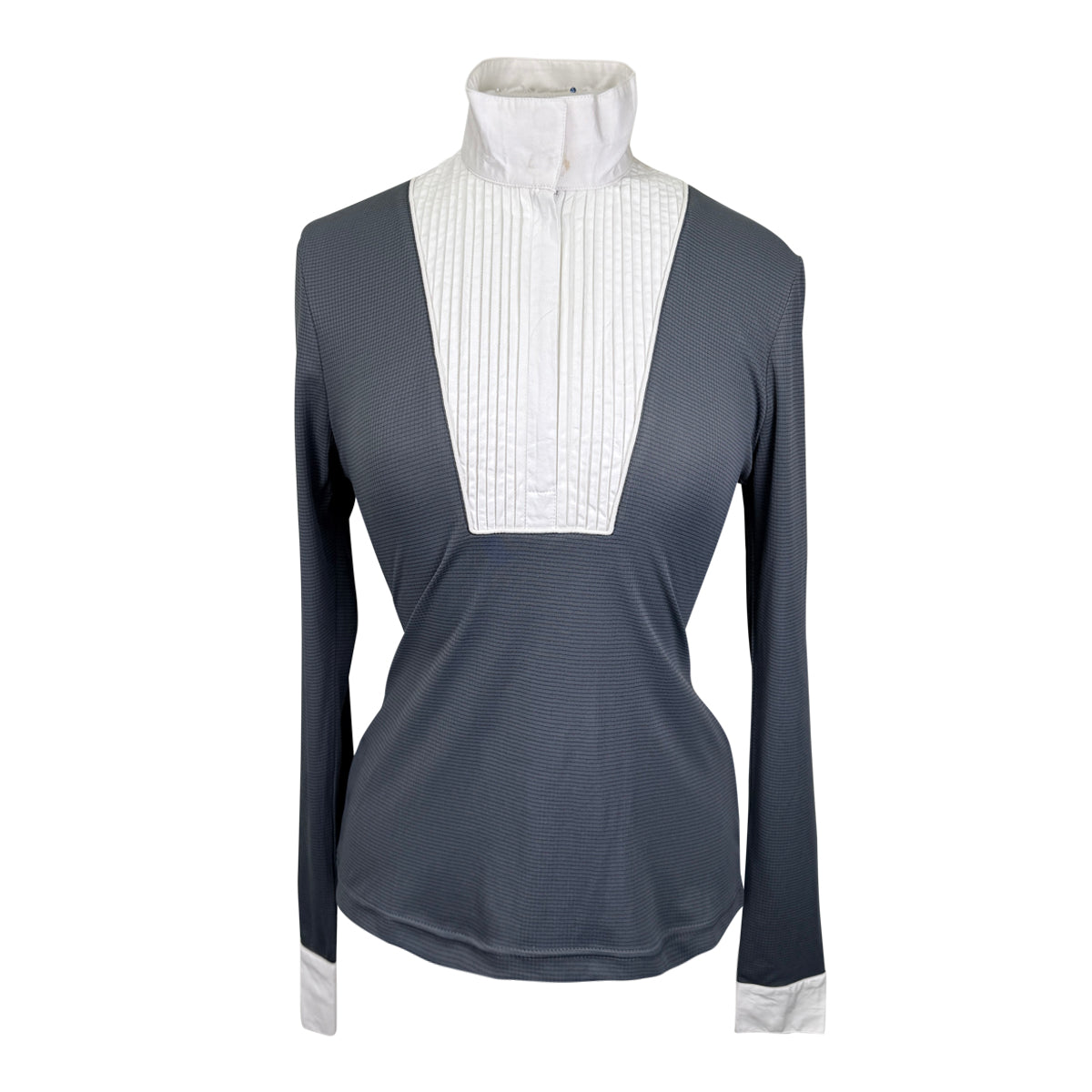 Asmar Equestrian Long Sleeve Show Shirt in Grey