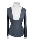 Asmar Equestrian Long Sleeve Show Shirt in Grey