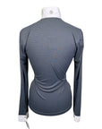 Asmar Equestrian Long Sleeve Show Shirt in Grey
