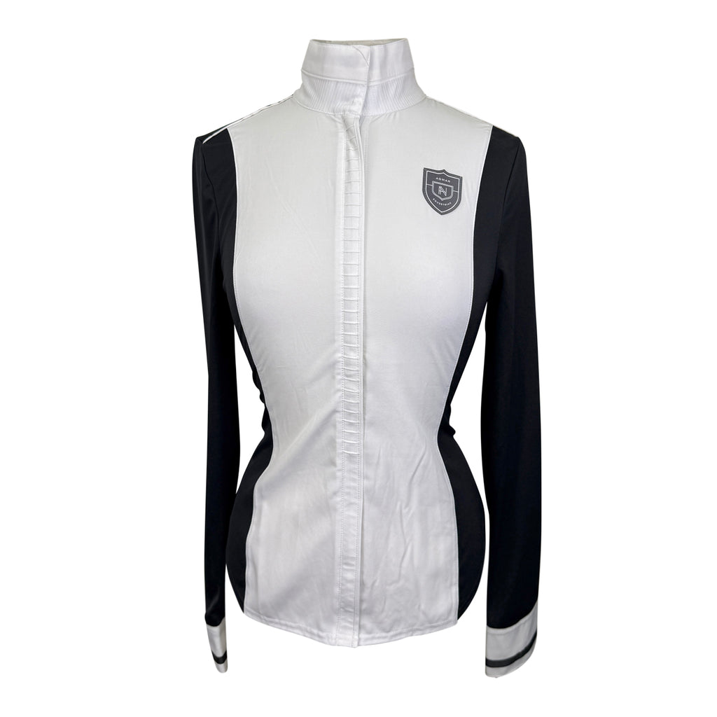 Asmar Equestrian Pleated Show Shirt in Black