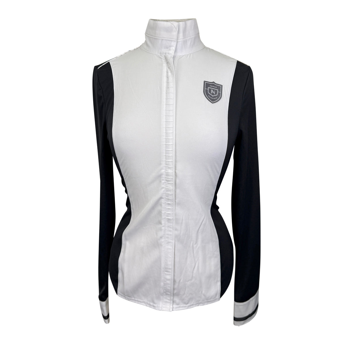 Asmar Equestrian Pleated Show Shirt in Black