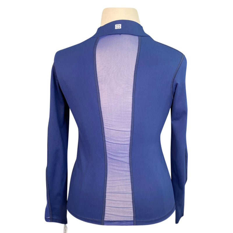 Euphoric Equestrian 'Soleil' Mesh Shirt in Blue - Women's XS