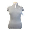 Pénélope 'Moon' Competition Polo Shirt in Heather Grey