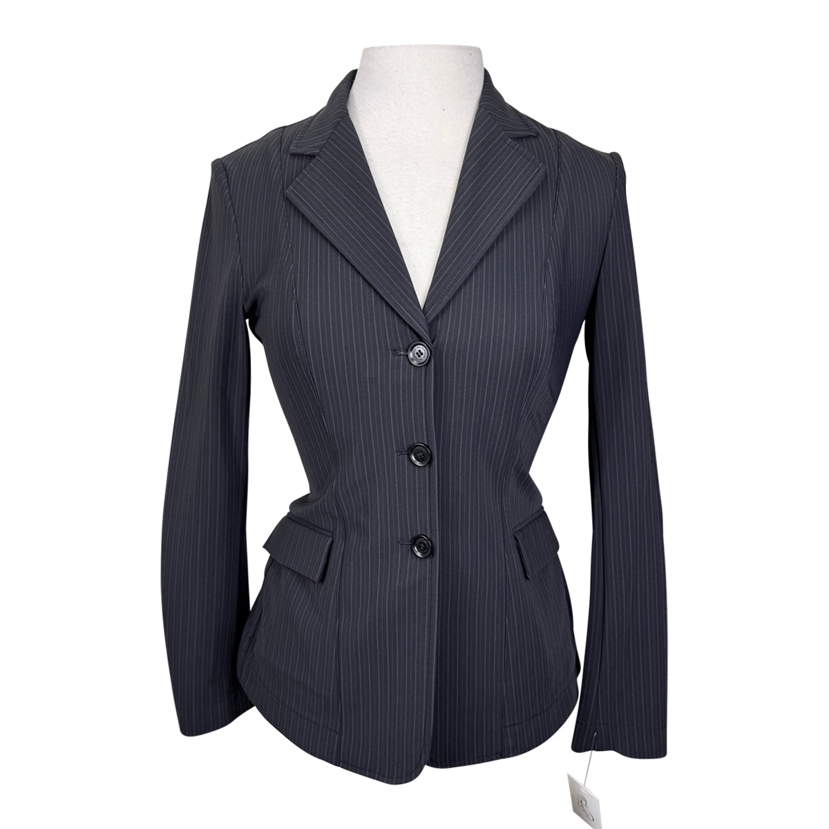 RJ Classics 'Monterey' Orange Label Show Coat in Grey Pinstripe