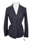 RJ Classics 'Monterey' Orange Label Show Coat in Grey Pinstripe