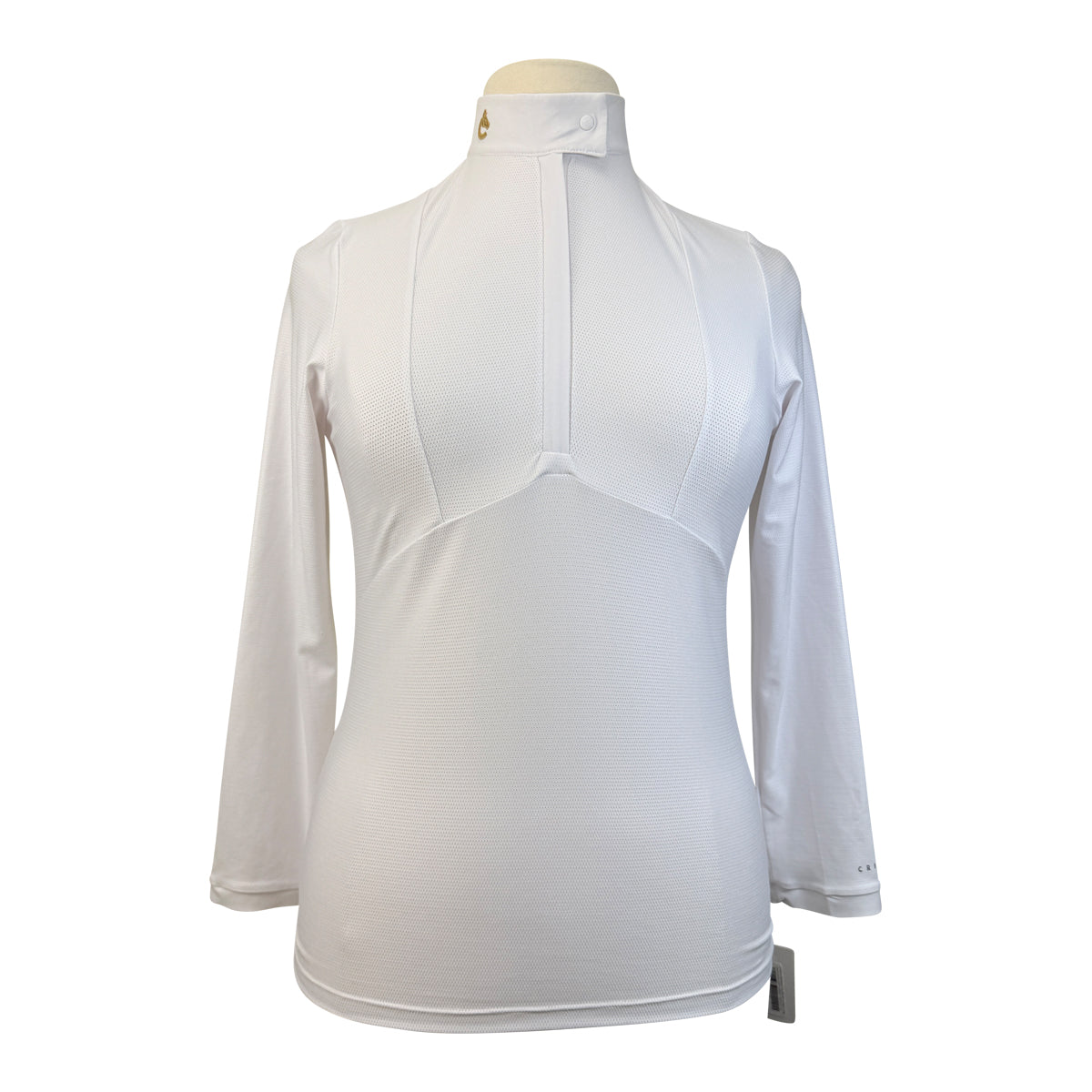 Criniēre 'Monique: The Winner's Edge' Long Sleeve Show Shirt in White