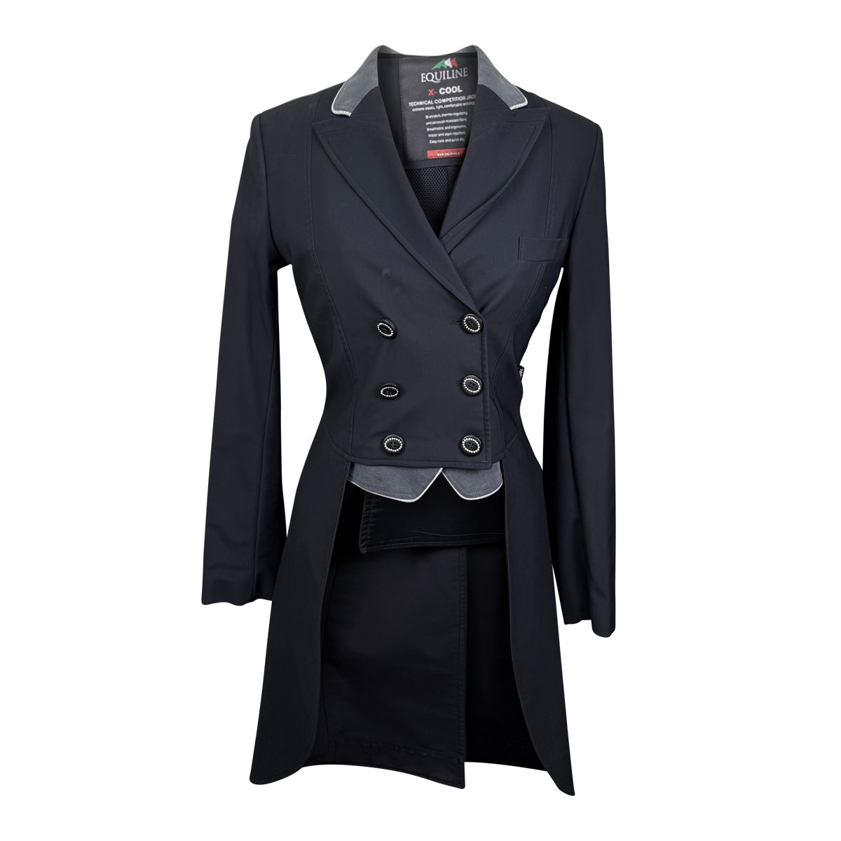 Equiline 'Cadence' Shadbelly in Black/Grey