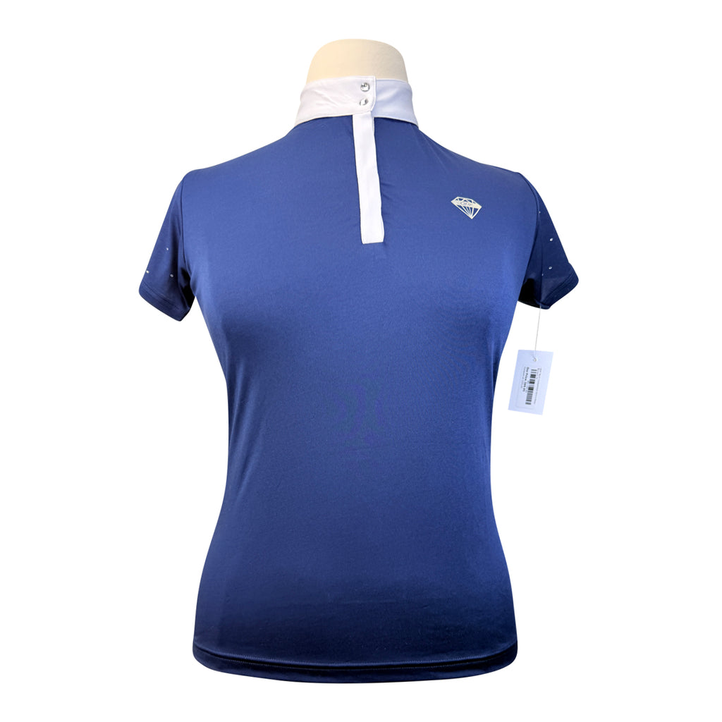 QHP 'Marit' Competition Shirt in Navy 