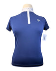 QHP 'Marit' Competition Shirt in Navy 