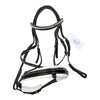 Lumiere 'Melodie' White Padded Dressage Bridle in Black/White