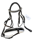 Lumiere 'Melodie' White Padded Dressage Bridle in Black/White