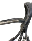 Lumiere 'Melodie' White Padded Dressage Bridle in Black/White