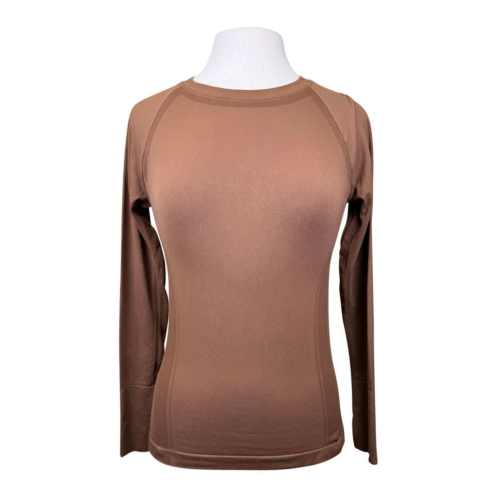 Seamless Tech Compression Shirt in Coffee