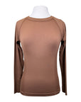 Seamless Tech Compression Shirt in Coffee