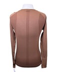 Seamless Tech Compression Shirt in Coffee