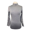 Two Bits Equestrian 'The Mockneck' in Grey Heather