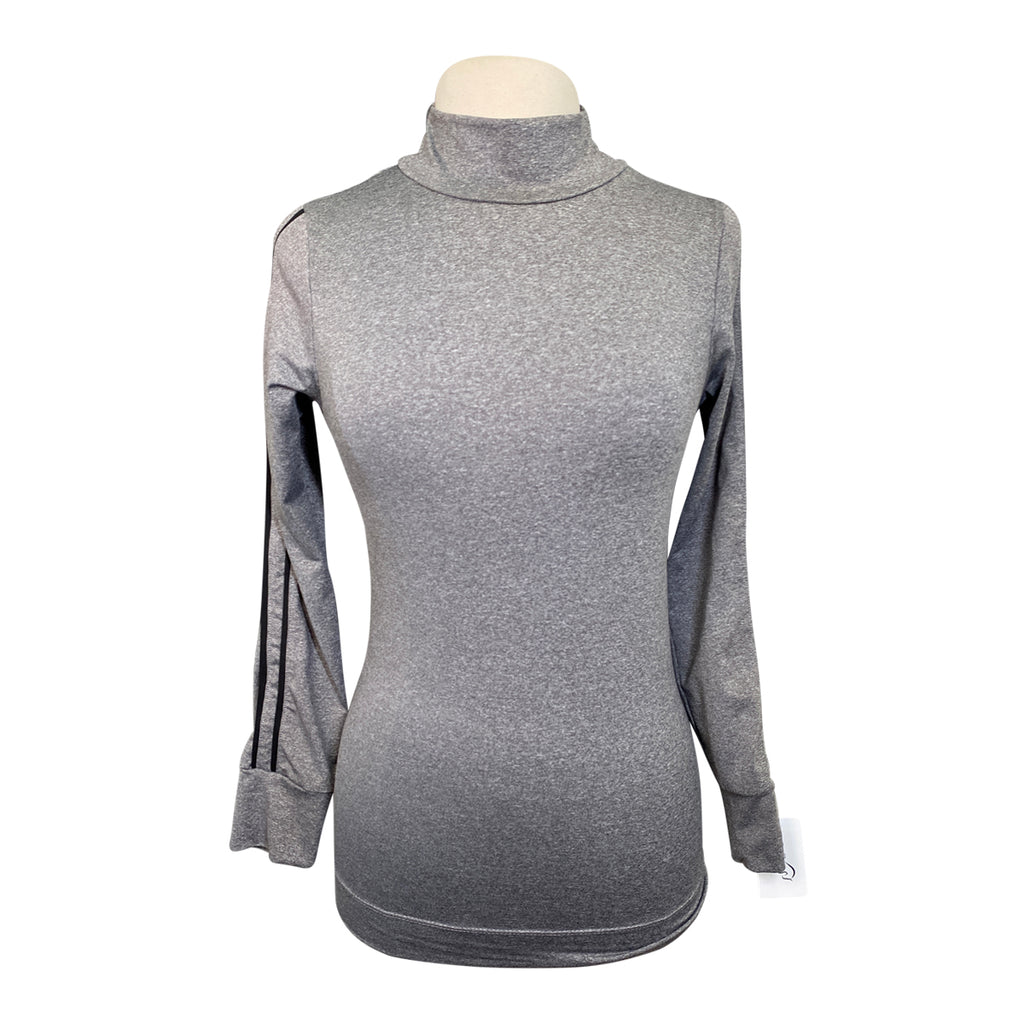 Two Bits Equestrian 'The Mockneck' in Grey Heather