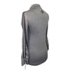 Two Bits Equestrian 'The Mockneck' in Grey Heather