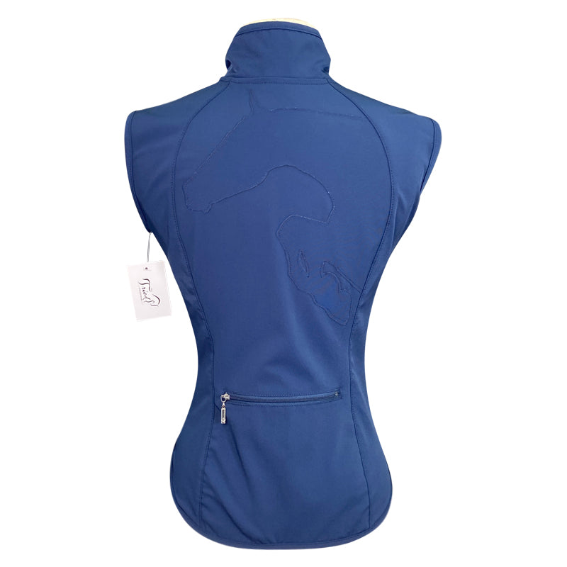 Back of Arista Lightweight Stretch Vest in Navy