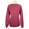 Back of 'Ponies &amp; Pinot' Crewneck Sweatshirt in Burgundy