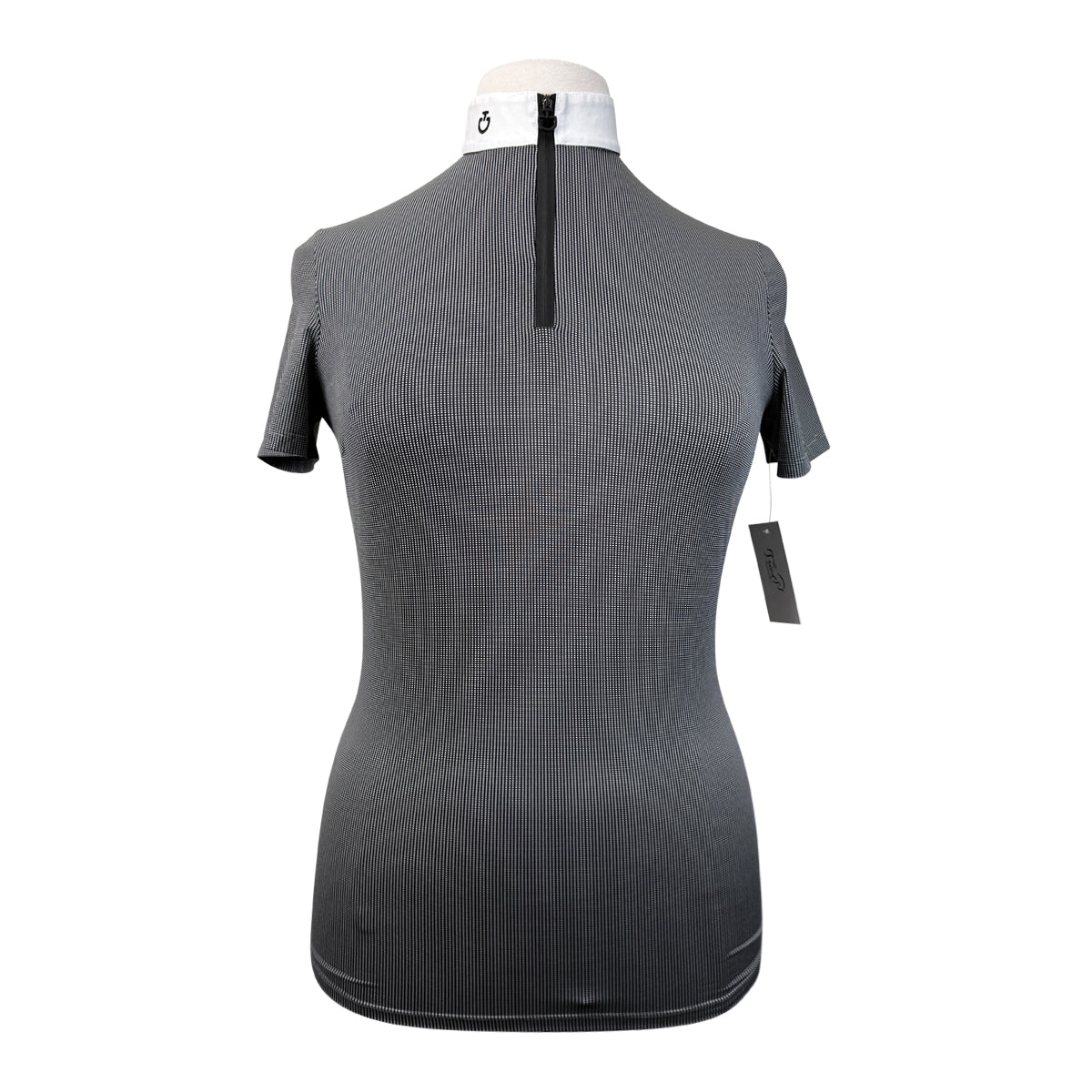Cavalleria Toscana Competition Polo in Black/White Checkered