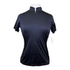 Free Ride Equestrian Short Sleeve Shirt in Black