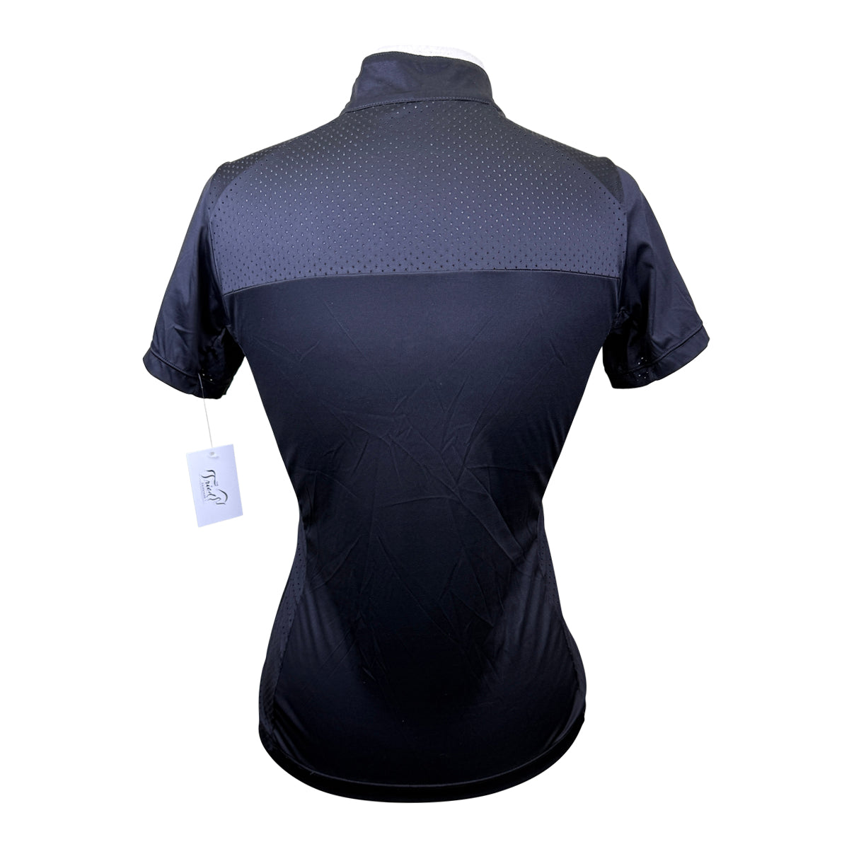 Free Ride Equestrian Short Sleeve Shirt in Black