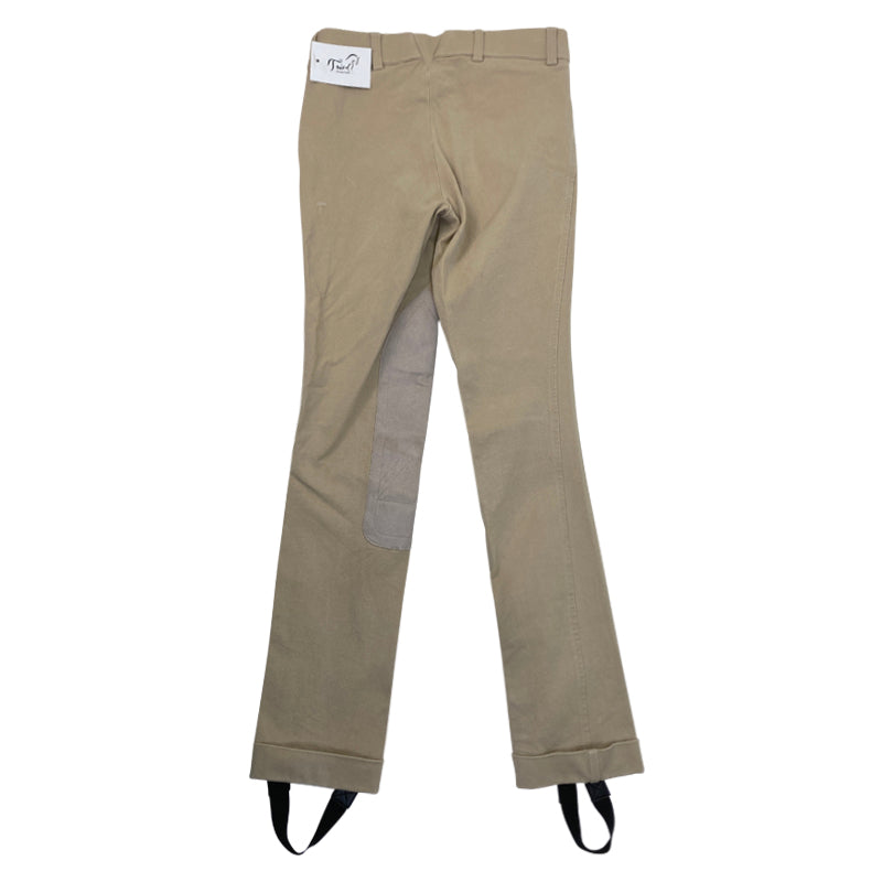Back of Ariat 'Heritage' Side Zip Jodhpurs in Tan