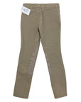 Back of Ariat 'Heritage' Front Zip Knee Patch Breeches in Tan