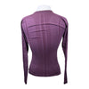 Barn Babe Long Sleeve Seamless Schooling Top in Burgundy