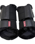 LeMieux Fleece Edged Brushing Boots in Black
