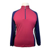 EIS 1/4 Zip Base Layer in Red/Navy