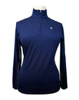 Ariat TEK Heat Series Long Sleeve Shirt in Navy Polka Dot 