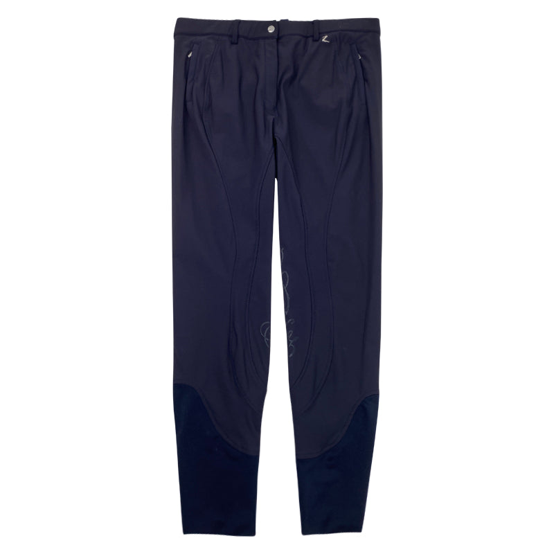 Horze Knee Grip Breeches in Navy