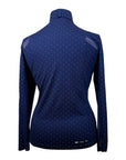 Ariat TEK Heat Series Long Sleeve Shirt in Navy Polka Dot - Women's XL