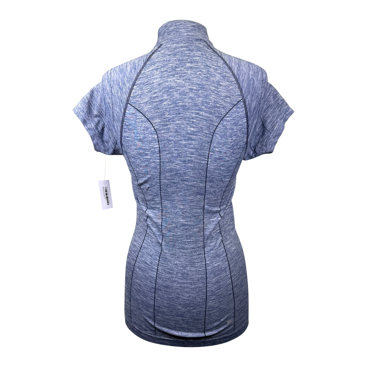 Ariat TEK Heat Series 1/4 Zip Short Sleeve Shirt in Blue Heather