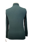 Arista 'Superfine' Merino Half Zip Shirt in Hunter Green