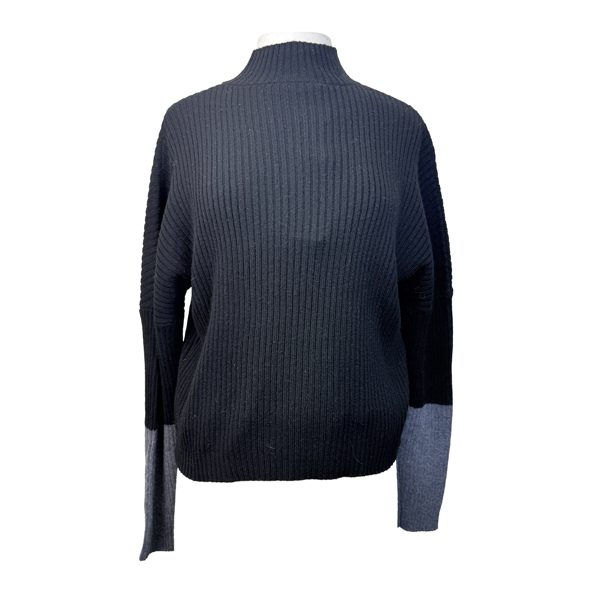 Hannah Child's 'Jackie' Color Block Sweater in Black/Grey