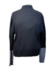 Hannah Child's 'Jackie' Color Block Sweater in Black/Grey