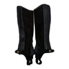 Ovation Suede Ribbed Half Chaps in Black