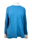 Essex 'Luca' Crew Neck Sweater in Deep Marina