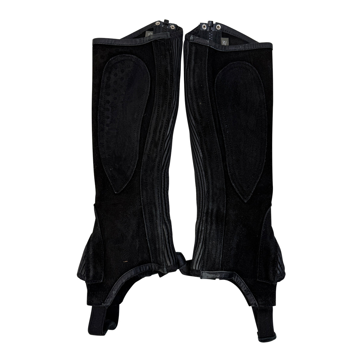 Ovation Suede Ribbed Half Chaps in Black