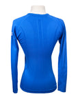 TKEQ The 'Kennedy' Seamless Long Sleeve in Ultra Blue