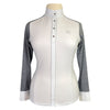 Kingsland 'Violet' Show Shirt in White/Grey Heather