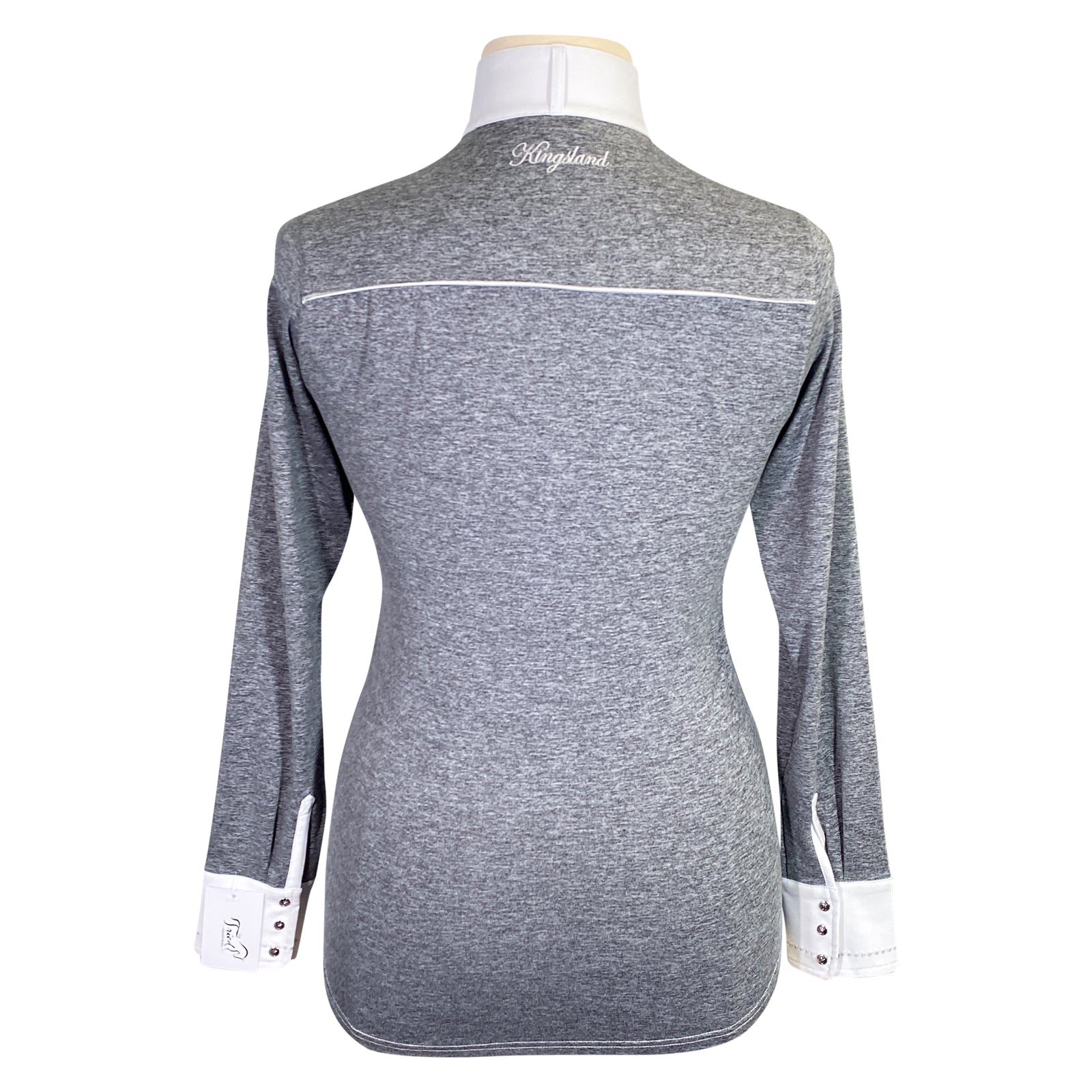 Kingsland 'Violet' Show Shirt in White/Grey Heather