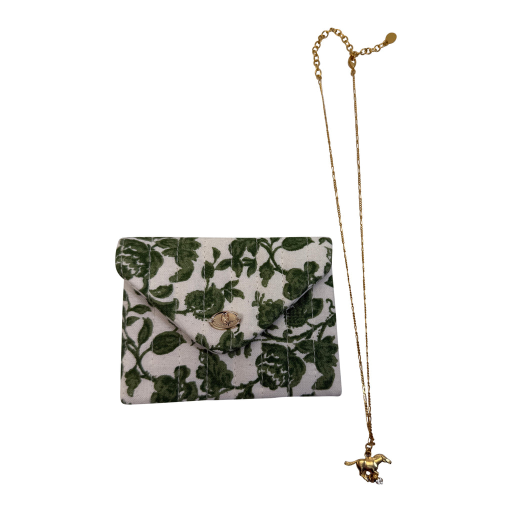 Sezane Gold Horse Necklace in Gold