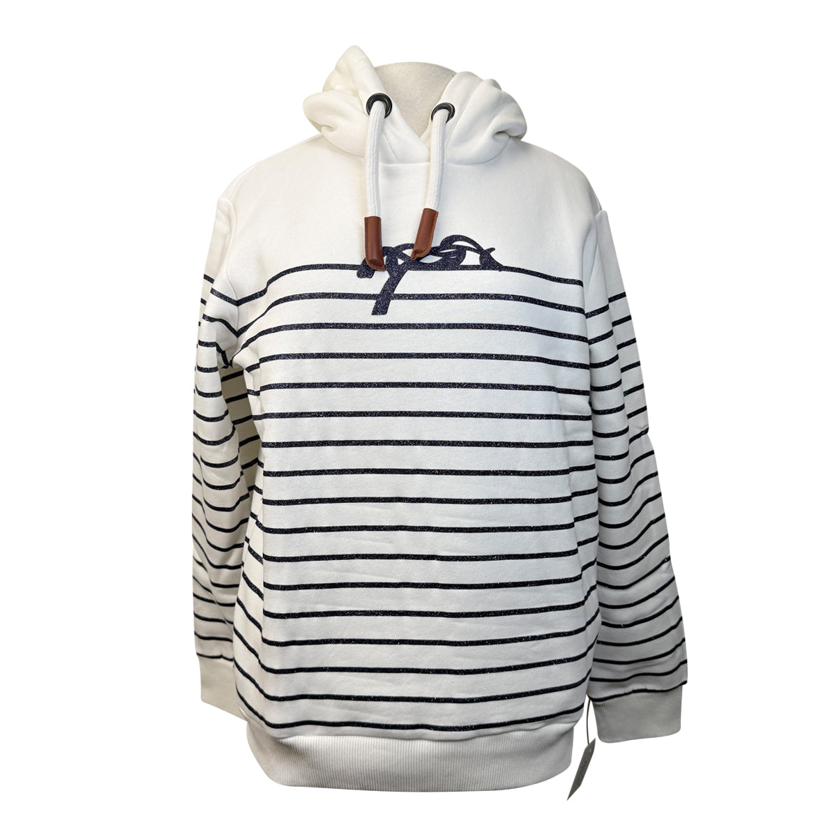 Pénélope 'Harlem' Hoodie in White/Navy