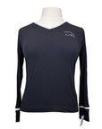 Chestnut Bay S2S V Neck Jersey in Black/White Trim - Women's Large